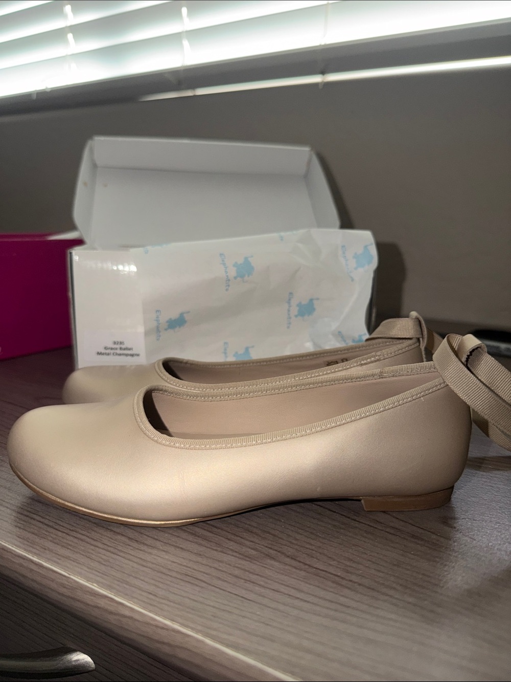 Grace Ballet Champagne Elephantito Shoes